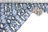 Blue Snakeskin Print Brushed Polyester Spandex Knit Jersey Fabric by the yard